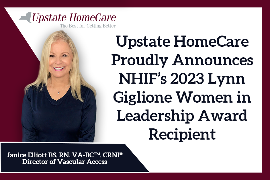 Upstate HomeCare Proudly Announces NHIF's 2023 Lynn Giglione Women in Leadership Award Recipient