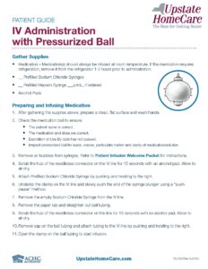 IV Administration with Pressurized Ball